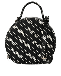 Logo Vanity Bag, Leather, Black, 599919, DB/S, 2*